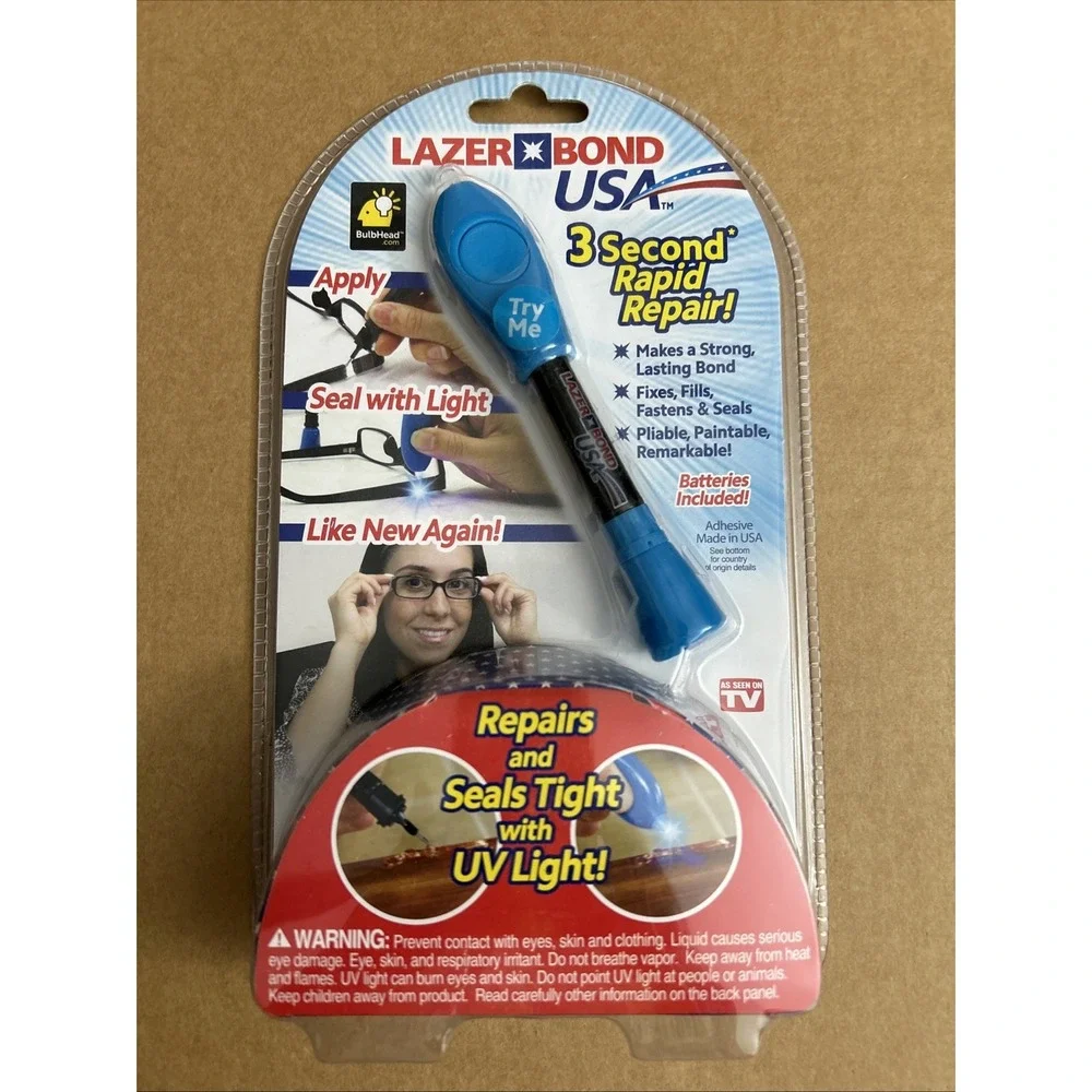 3 Second Rapid Repair Lazer Bond USA UV Activated Liquid Plastic 1421